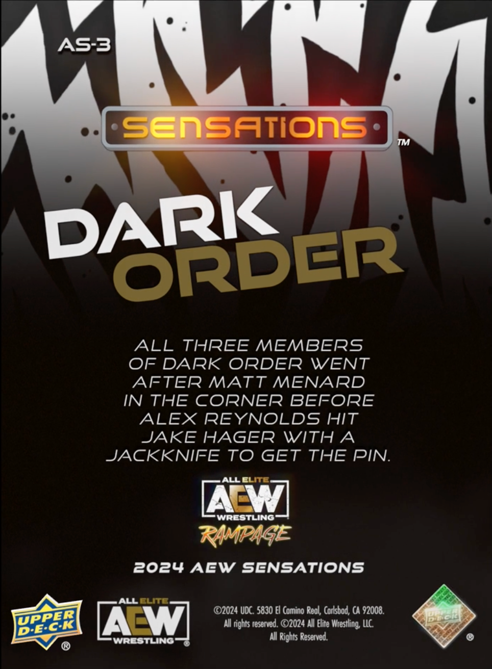 1/12/24 – Dark Order – Dark Order Defeats “Cool Hand” Angelo Parker, “Daddy Magic” Matt Menard, and Jake Hager