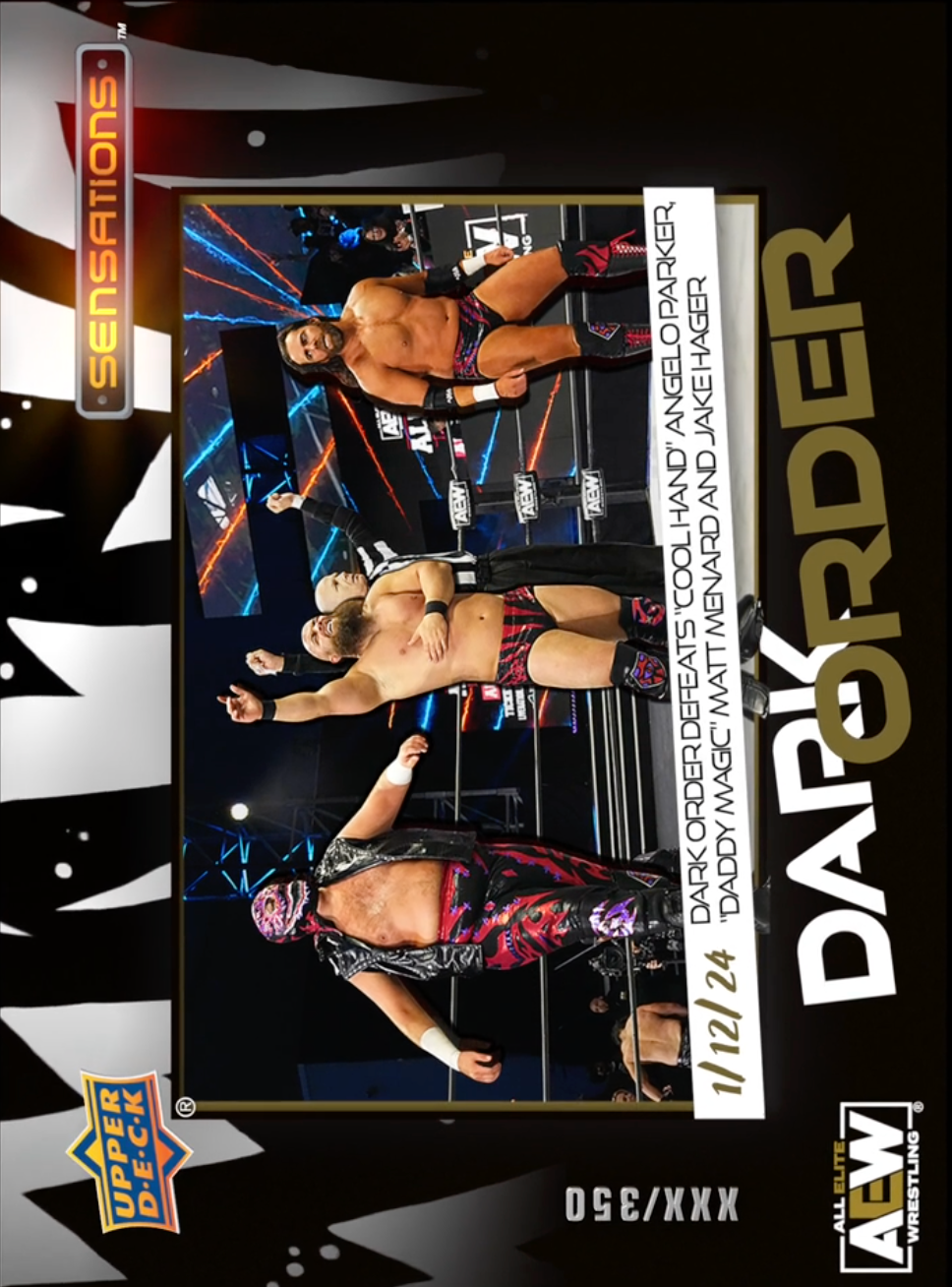 1/12/24 – Dark Order – Dark Order Defeats “Cool Hand” Angelo Parker, “Daddy Magic” Matt Menard, and Jake Hager