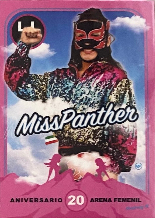 Miss Panther trading card PW Catalog