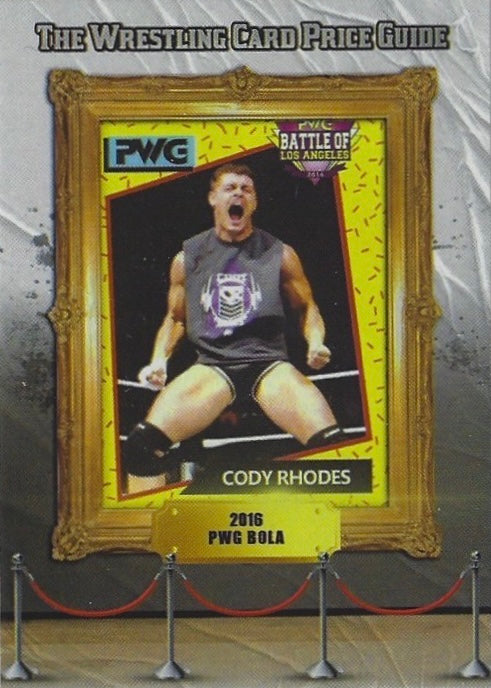 2016 PWG Bola – Cody Rhodes trading card PW Catalog