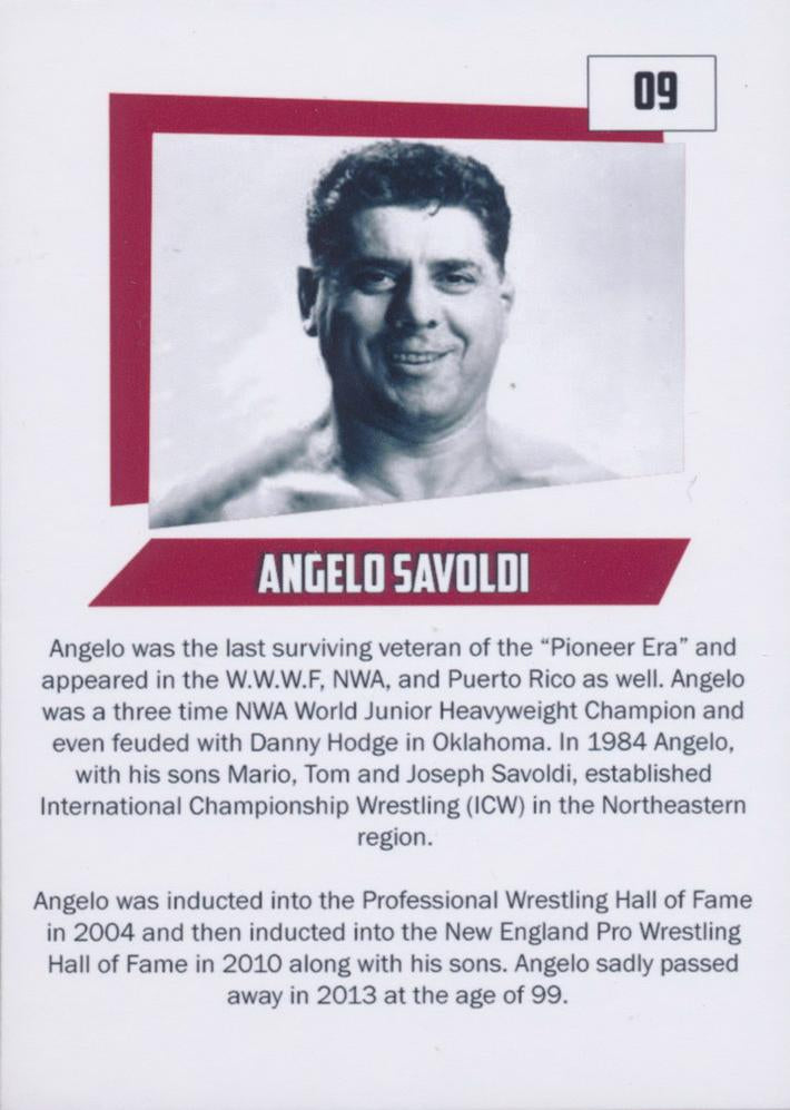 Angelo Savoldi trading card PW Catalog