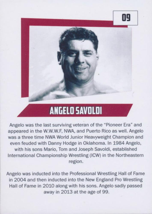 Angelo Savoldi trading card PW Catalog