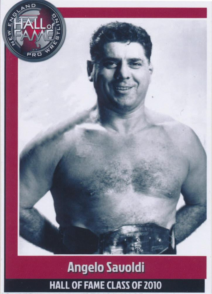 Angelo Savoldi trading card PW Catalog