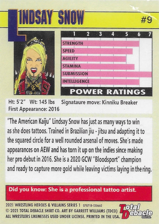Lindsay Snow trading card PW Catalog