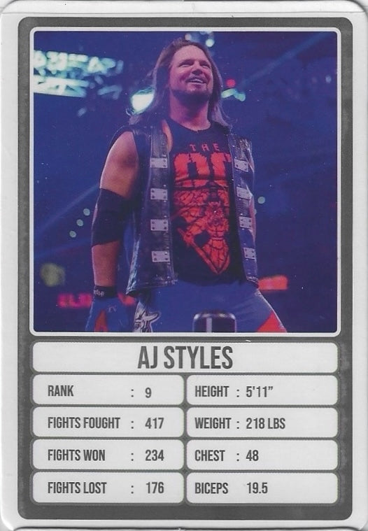 AJ Styles trading card PW Catalog