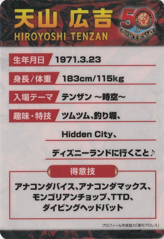 Hiroyoshi Tenzan trading card PW Catalog