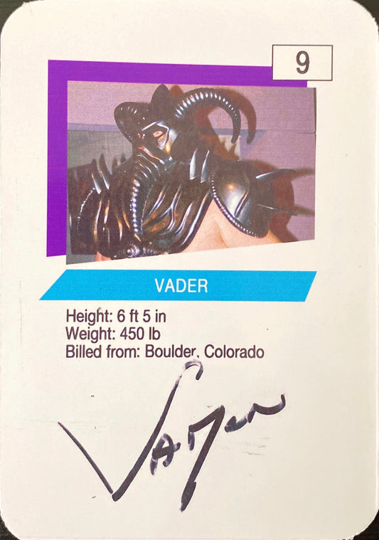 Vader trading card PW Catalog