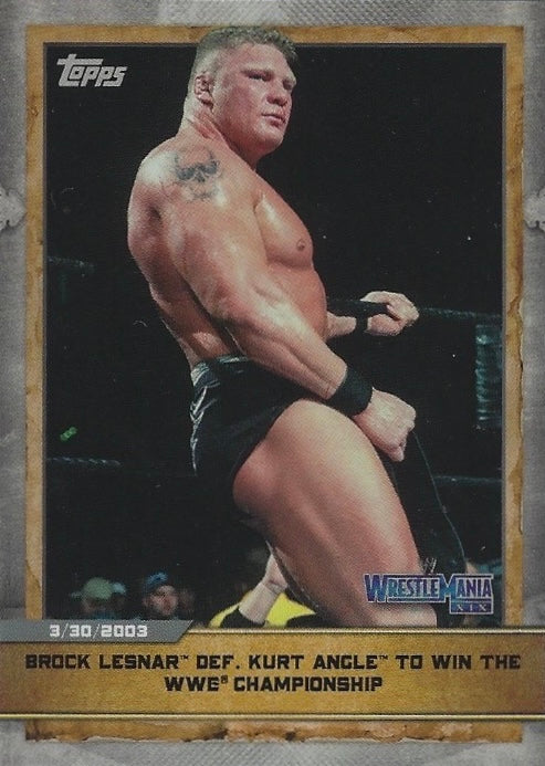 Wrestlemania XIX – Brock Lesnar DEF. Kurt Angle to Win the WWE Championship