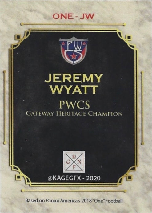 Jeremy Wyatt – Pwcs Gateway Heritage Champion