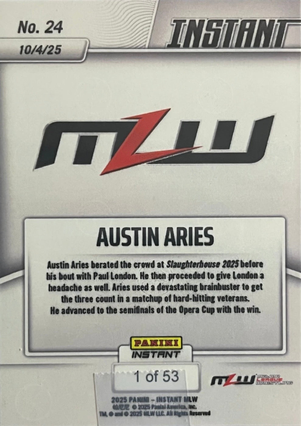 Austin Aries – Austin Aries Uses Brains to Earn Win