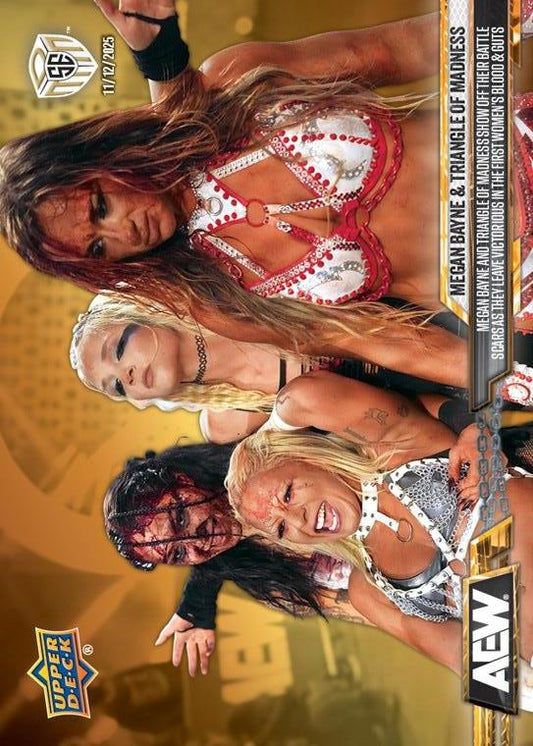 Megan Bayne & Traingle of Madness – Megan Bayne and Triangle of Madness Show OFF Their Battle Scars AS They Leave Victorious in the First Women’s Blood & Guts