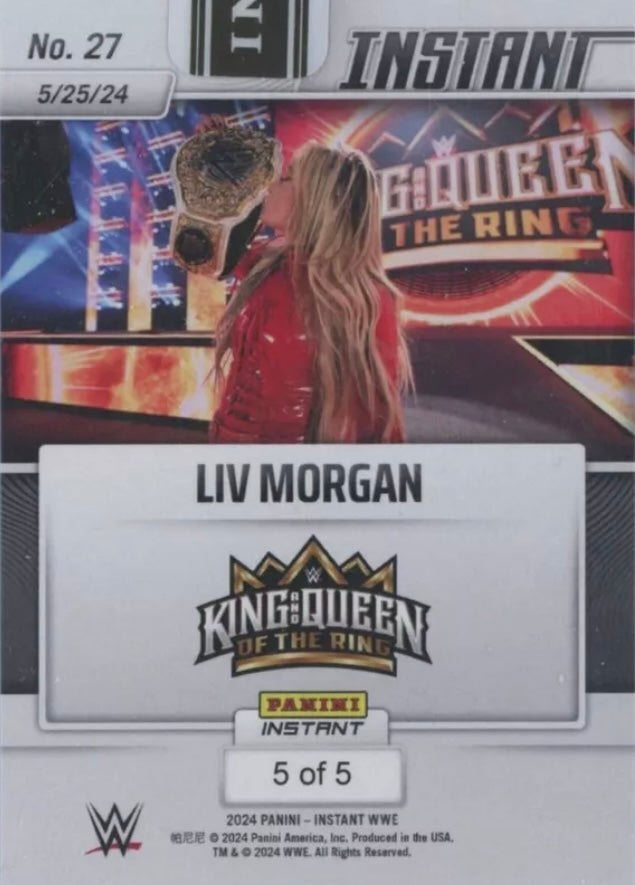 LIV Morgan – LIV Morgan Wins the Women’s World Championship trading card PW Catalog