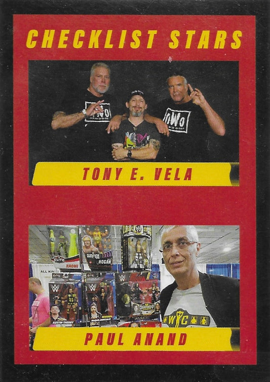 Checklist Stars Tony E. Vela / Paul Anand