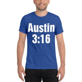 Stone Cold Steve Austin "3:16" Men's Tri-Blend T-Shirt