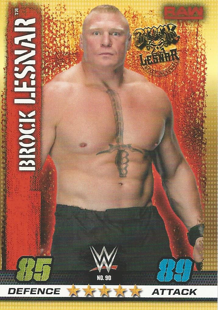 WWE Topps Slam Attax 10th Edition 2017 Brock Lesnar #90
