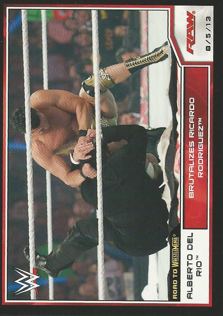 WWE Topps Road to Wrestlemania 2014 Alberto Del Rio #30
