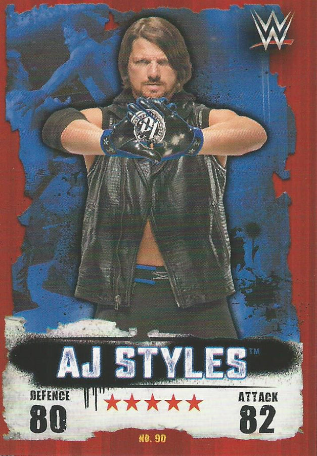 WWE Topps Slam Attax Takeover 2016 AJ Styles #90