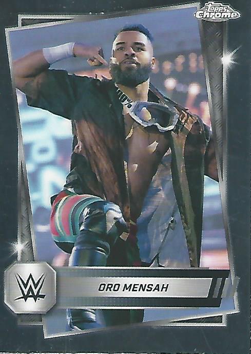 WWE Topps Chrome 2025 Trading Cards Oro Mensah No.90 PW Catalog