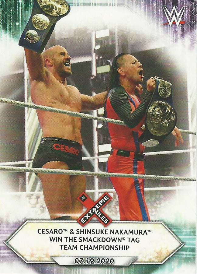 WWE Topps 2021 Shinsuke Nakamura and Cesaro #90