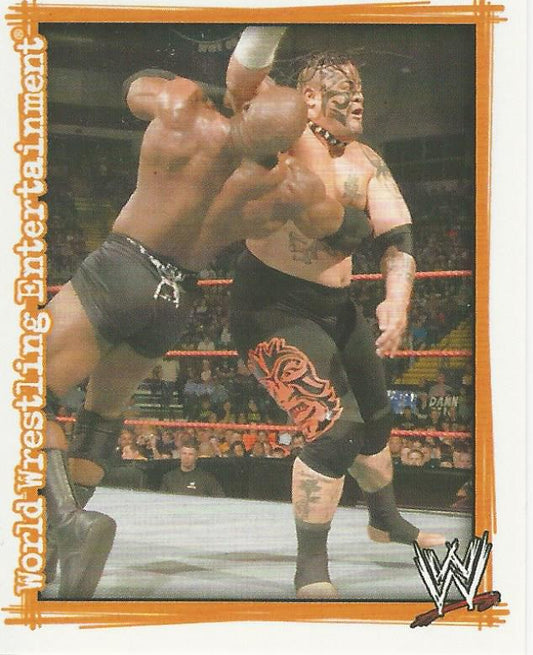 WWE Topps Superstars Uncovered 2007 Sticker Umaga #90