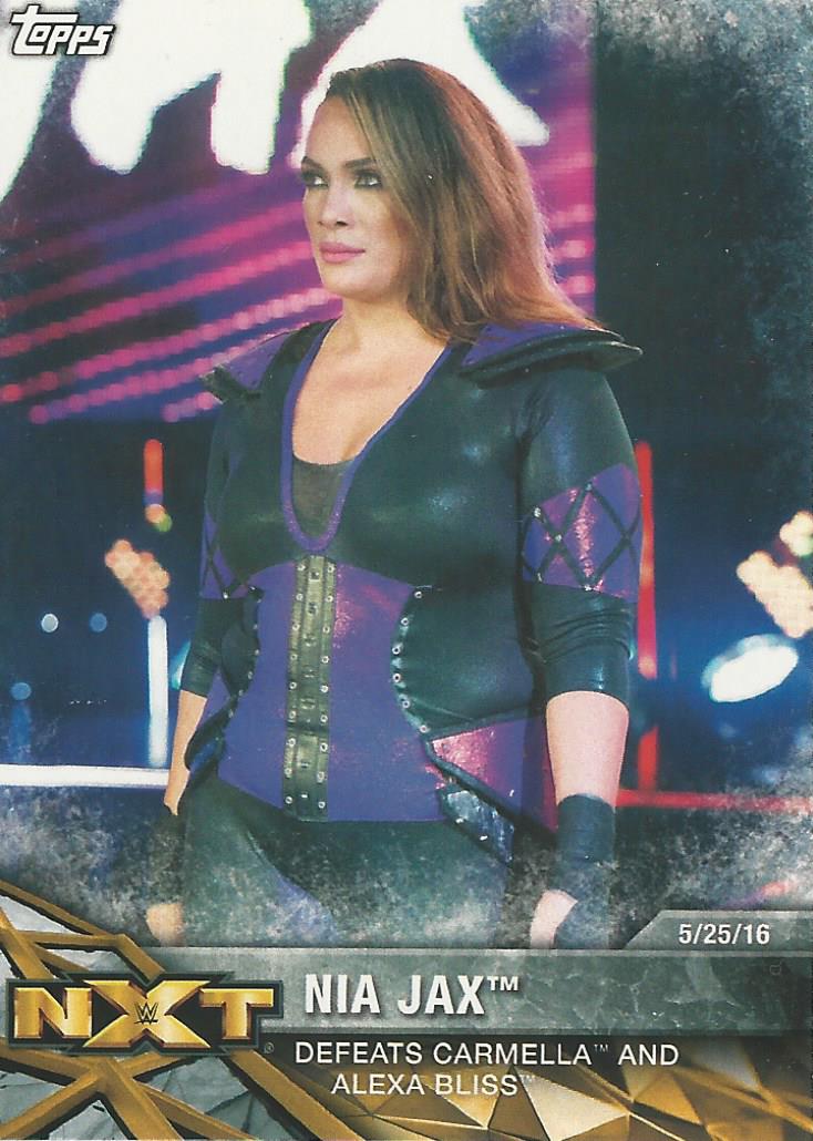 WWE Topps Women Division 2017 Nia Jax NTX-16 trading card PW Catalog