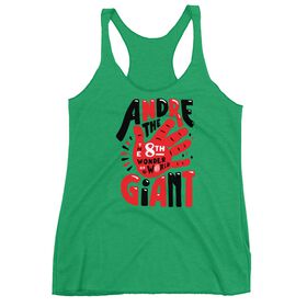 Andre the Giant "8th Wonder Illustrated" Women's Racerback Tank Top