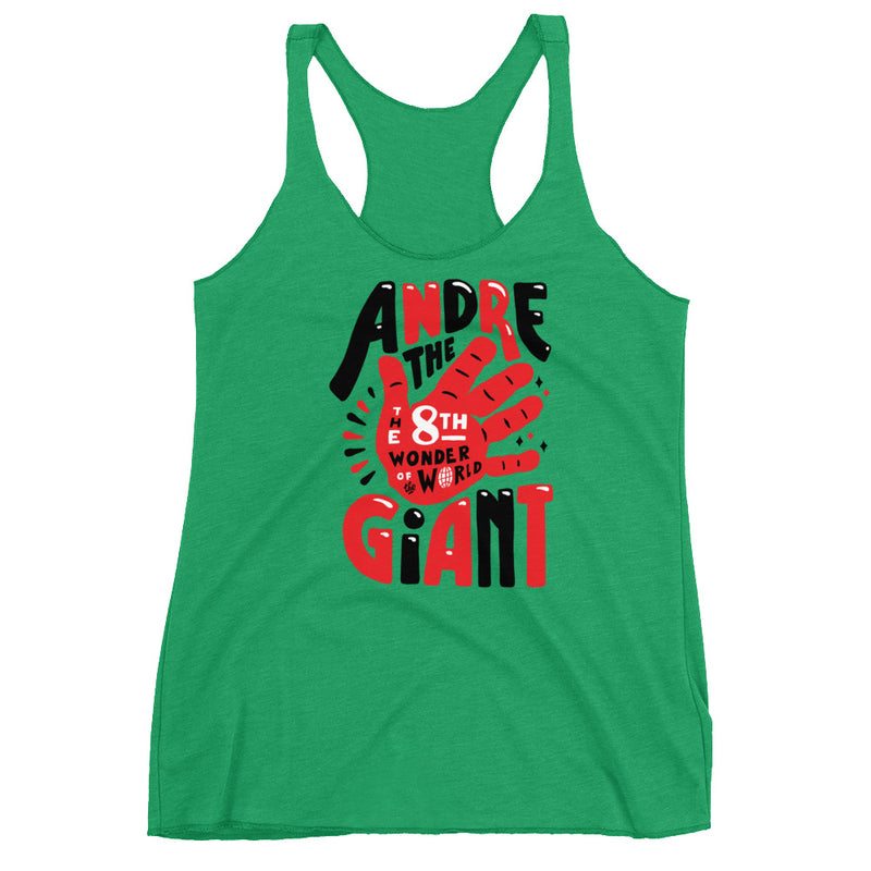 Andre the Giant "8th Wonder Illustrated" Women's Racerback Tank Top