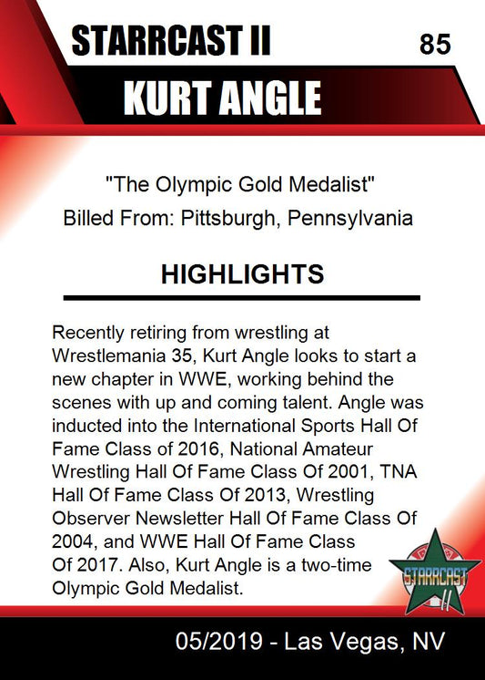 Kurt Angle trading card PW Catalog