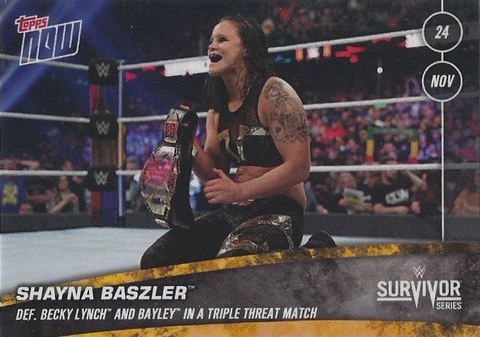 Shayna Baszler DEF. Becky Lynch and Bayley in a Triple Threat Match