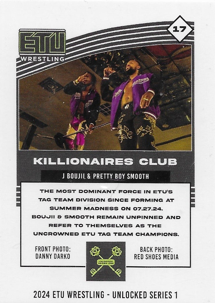 J Boujii & Pretty Boy Smooth Killionaires Club trading card PW Catalog