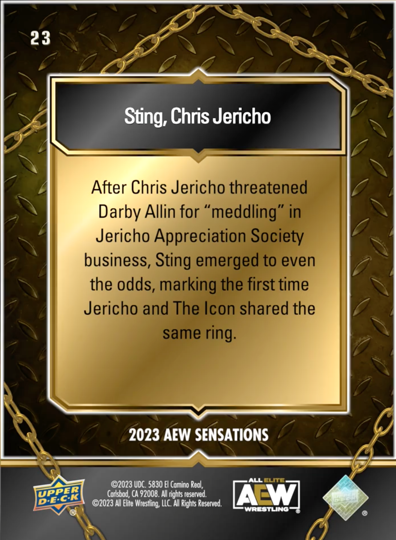 6/14/23 – Sting, Chris Jericho – Sting and Chris Jericho Square OFF in First-Ever Meeting
