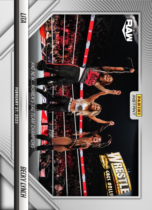 Lita / Becky Lynch – and NEW… Women’s TAG Team trading card PW Catalog