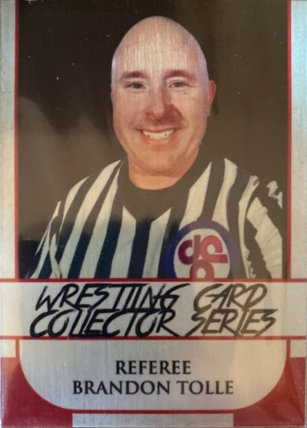 Referee Brandon Tolle trading card PW Catalog
