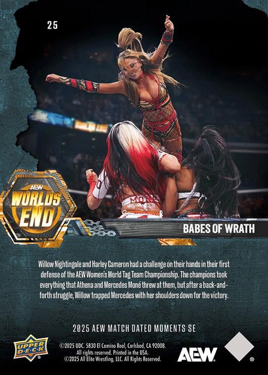 Babes of Wrath – Willow Nightingale and Harley Cameron Defend the AEW Women’s World TAG Team Championship trading card PW Catalog