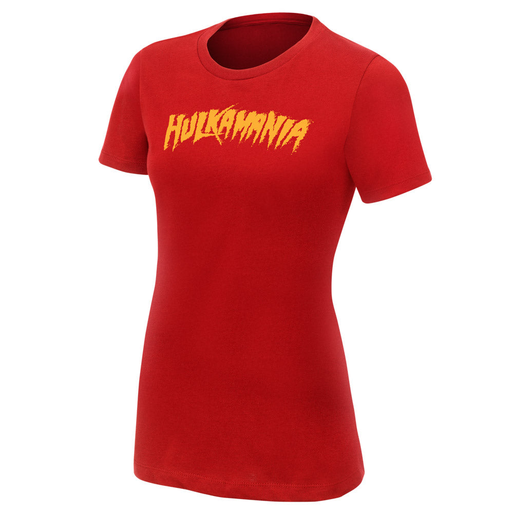 Hulk Hogan "Hulkamania" Red Women's Authentic T-Shirt