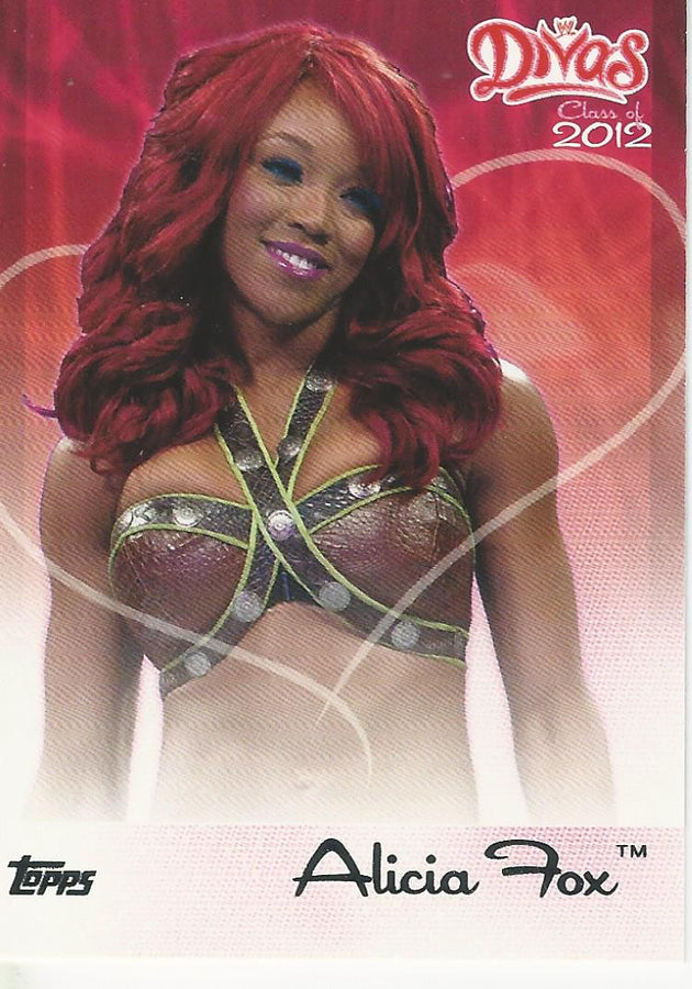 WWE Topps 2012 Alicia Fox 3 of 15 trading card PW Catalog
