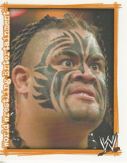 WWE Topps Superstars Uncovered 2007 Sticker Umaga #91