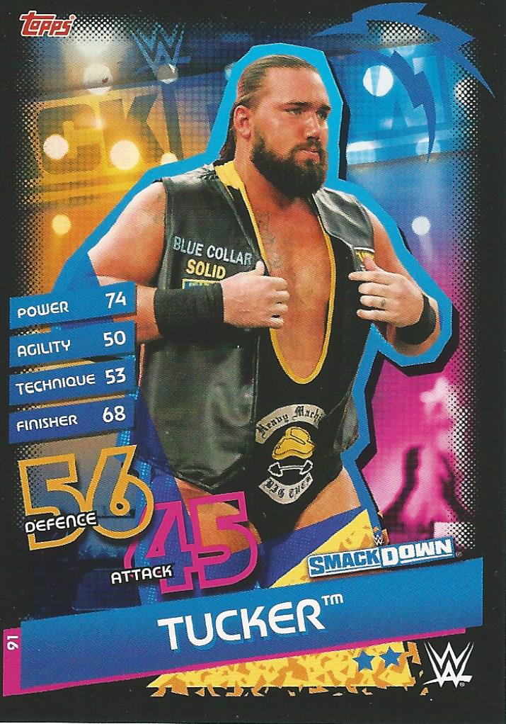 WWE Topps Slam Attax Reloaded 2020 Tucker #91
