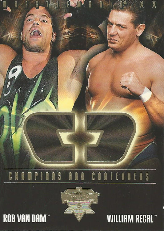 WWE Fleer Wrestlemania XX 2004 Rob Van Dam vs William Regal CC 13 of 17 trading card PW Catalog