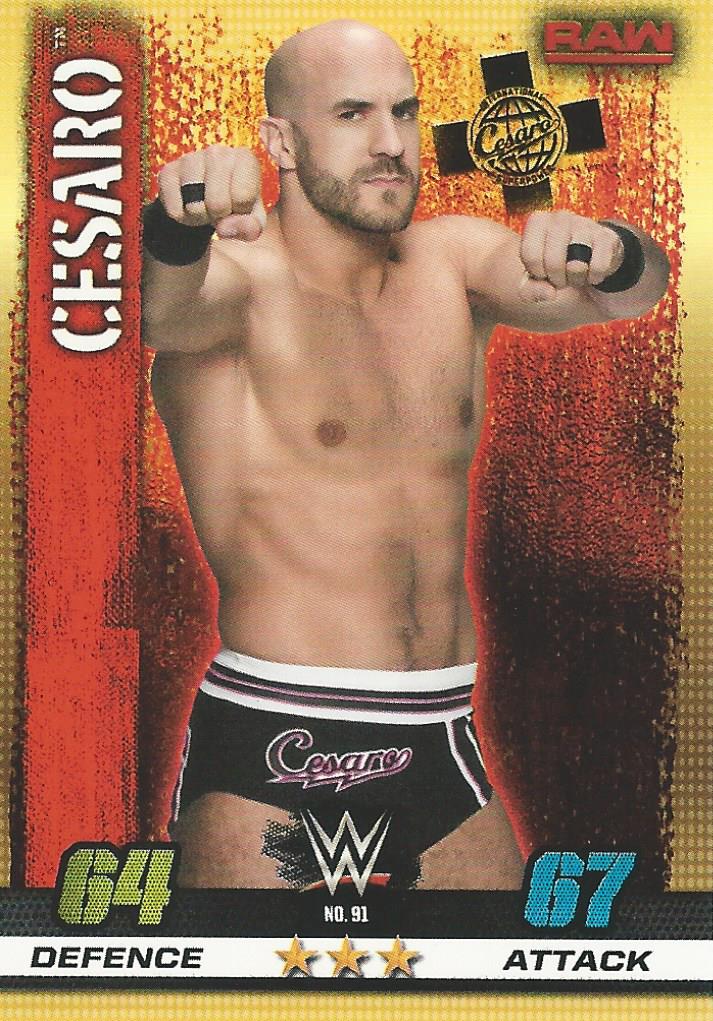 WWE Topps Slam Attax 10th Edition 2017 Cesaro #91