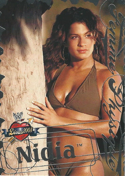 WWE Fleer Divas 2005 Nidia FP 5 of 13 trading card PW Catalog