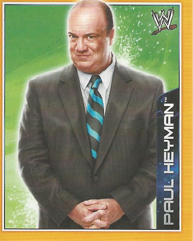 WWE Topps A-Z Sticker Collection 2014 Paul Heyman #92