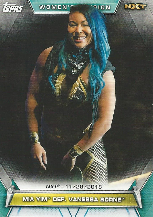 WWE Topps Women Division 2019 Mia Yim #92