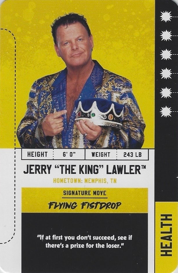 Jerry “the King” Lawler trading card PW Catalog