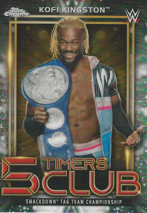 WWE Topps Chrome 2021 Kofi Kingston 5T-8 trading card PW Catalog