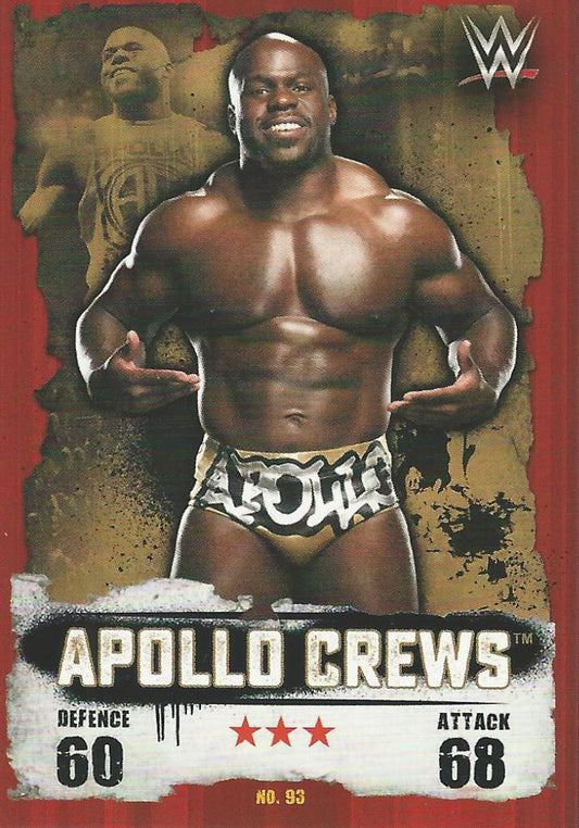 WWE Topps Slam Attax Takeover 2016 Apollo Crews #93