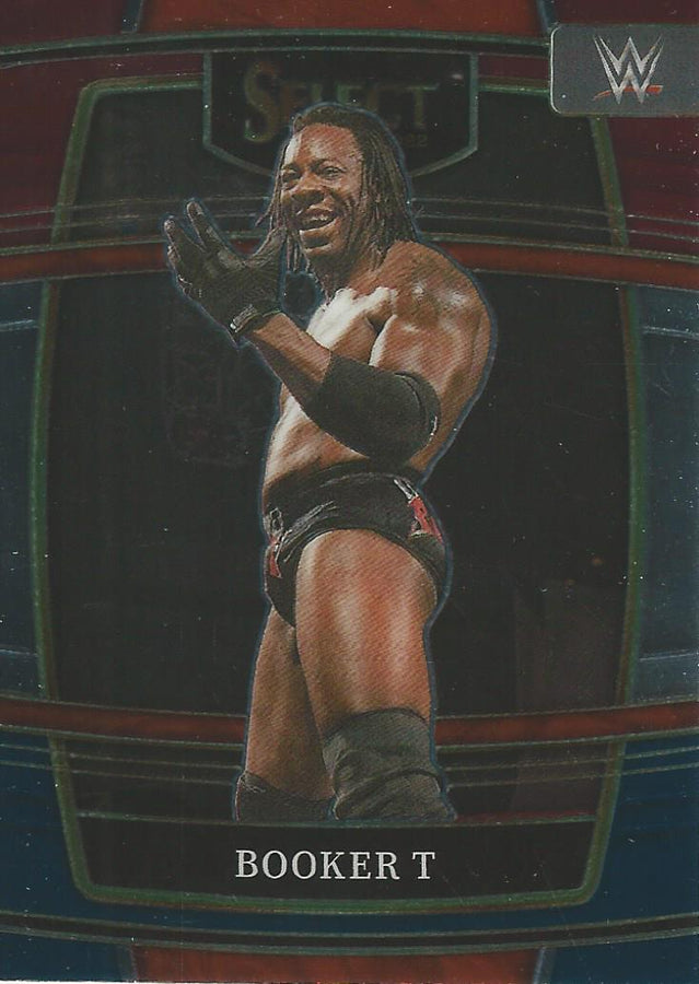 WWE Panini Select 2022 Red/Silver/Blue Booker T #93