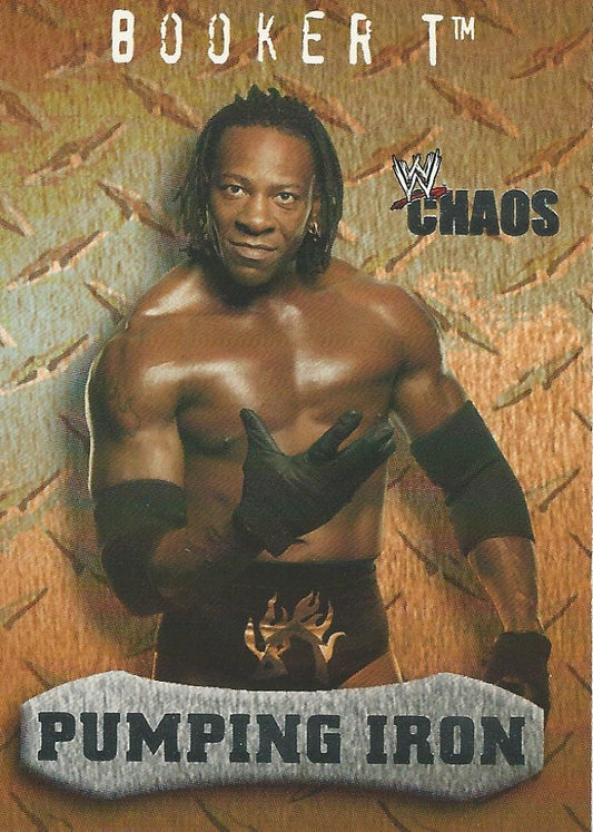 WWE Fleer Chaos 2004 Booker T #93