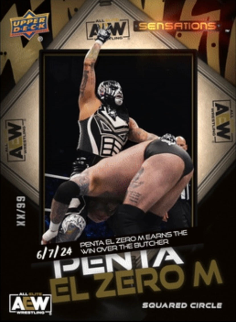 6/7/24 – Penta el Zero M – Penta el Zero M Earns the Win Over the Butcher trading card PW Catalog
