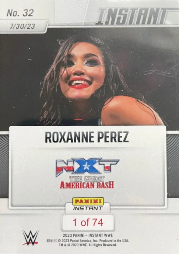 Roxanne Perez – Roxanne Perez Wins in Weapons Wild Match trading card PW Catalog